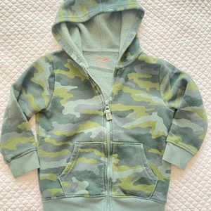 Boys 3T Camouflage Zip Hoodie